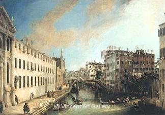 Rio dei Mendicante by   Canaletto