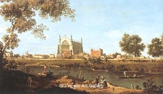 The Chapel of Eton College by   Canaletto