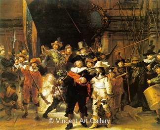 The Company of Captain Frans Banning Cocq (Night Watch) by Rembrandt van Rijn