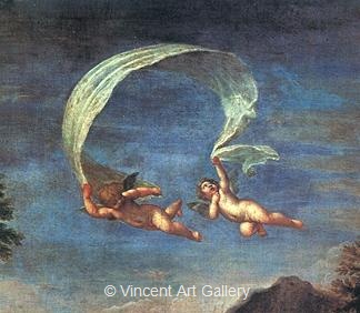 Adonis Led by Cupids to Venus (detail) by Francesco  Albani
