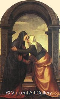The Visitation by Mariotto  Albertinelli