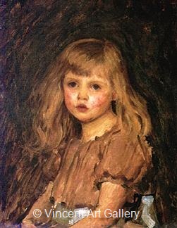 Portrait of a Girl by J.W.  Waterhouse