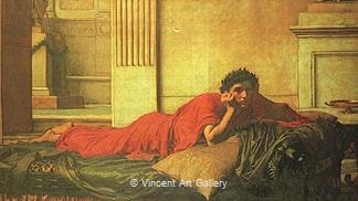 The Remorse of the Emperor Nero after the Murder of his Mother by J.W.  Waterhouse
