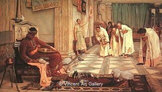 The Favorites of the Emperor Honorius by J.W.  Waterhouse