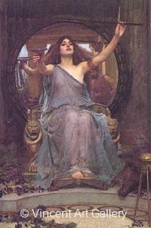 Circe offering the Cup to Ulysses by J.W.  Waterhouse