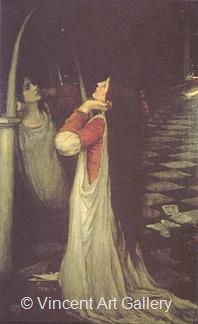 Mariana in the South (study) by J.W.  Waterhouse