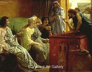 The Wine Shop by Lawrence  Alma-Tadema