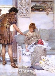 A Silent Greeting by Lawrence  Alma-Tadema
