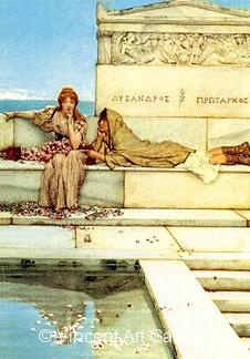 Xanthe and Phaon by Lawrence  Alma-Tadema