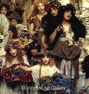 Spring (Detail) by Lawrence  Alma-Tadema