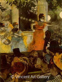 At Les Ambassadeurs by Edgar  Degas