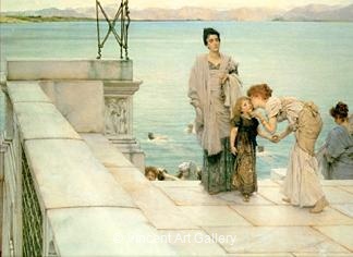 A Kiss by Lawrence  Alma-Tadema
