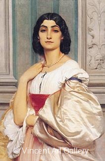 A Romajn Lady (La Nanna) by Frederick  Leighton