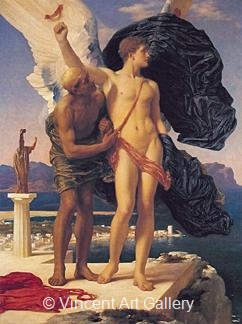 Daedalus and Icarus by Frederick  Leighton