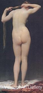 Standing Nude Figure, Seen from Behind by Frederick  Leighton