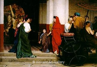 Entrance to a Roman Theatre by Lawrence  Alma-Tadema