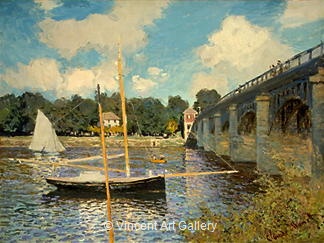 The Bridge at Argenteuil by Claude  Monet
