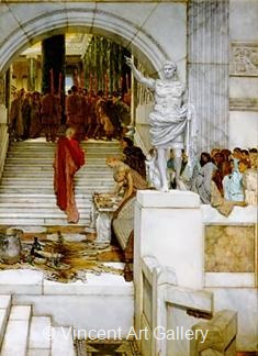 After the Audience by Lawrence  Alma-Tadema
