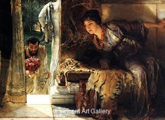 Welcome Footsteps by Lawrence  Alma-Tadema
