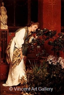 In the Peristyle by Lawrence  Alma-Tadema