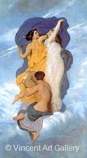 The Dance by W.A.  Bouguereau