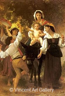 Return from the Harvest by W.A.  Bouguereau