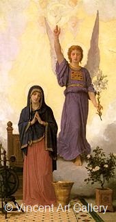 The Annunciation by W.A.  Bouguereau