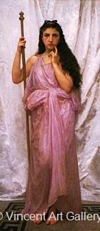 Young Priestess by W.A.  Bouguereau