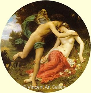 Psyche and Cupid by W.A.  Bouguereau