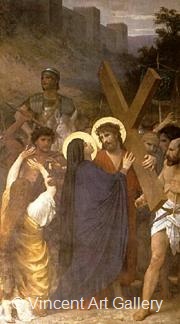 Christ meeting his Mother on the Way to Calvary by W.A.  Bouguereau
