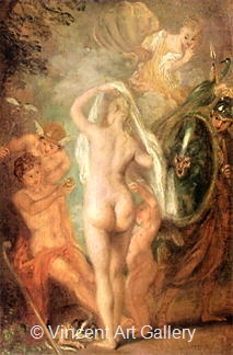 Judgement of Paris by Antoine  Watteau