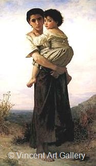 The Gipsies by W.A.  Bouguereau