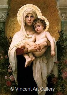 The Madonna of the Roses by W.A.  Bouguereau