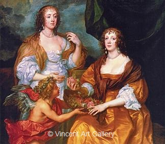 Lady Elizabeth Thimbleby and Dorothy, Viscountess Andover by Anthony van Dijck