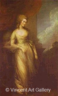 Georgiana Duchess of Devonshire by Thomas  Gainsborough
