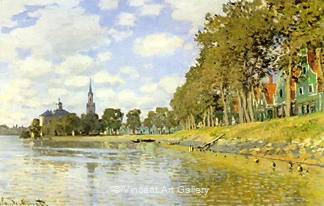 Landscape near Zaandam by Claude  Monet