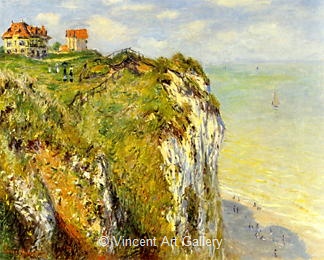 Precipitous Coast near Dieppe by Claude  Monet