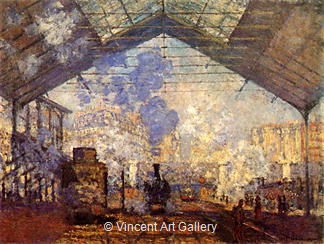Saint Lazare Station by Claude  Monet