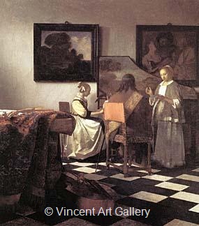 The Concert by Johannes  Vermeer