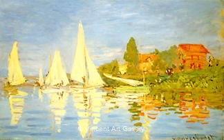 Regatta at Argenteuil by Claude  Monet