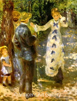 The Swing by Pierre-Auguste  Renoir