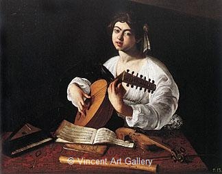 The Lute Player by Michelangelo M. de Caravaggio