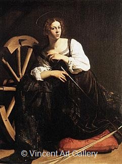 St. Catherine of Alexandria by Michelangelo M. de Caravaggio