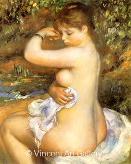 Bathing Woman by Pierre-Auguste  Renoir