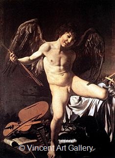 Amor Victorious by Michelangelo M. de Caravaggio