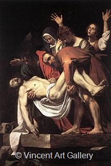 The Entombment by Michelangelo M. de Caravaggio