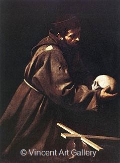 St. Francis by Michelangelo M. de Caravaggio