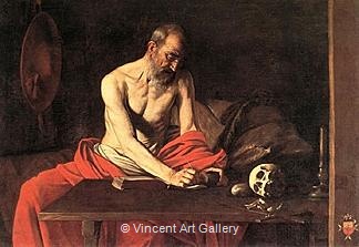 St. Jerome by Michelangelo M. de Caravaggio