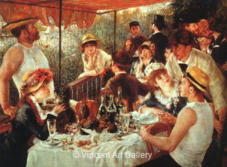 The Canoeists' Luncheon by Pierre-Auguste  Renoir