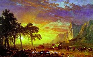 The Oregon Trail by Albert  Bierstadt